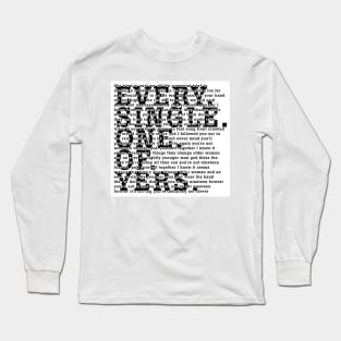 Courteeners  NNFE _Every Single One Of Yers_ Long Sleeve T-Shirt